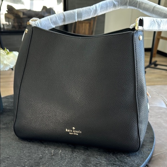 Kate Spade Black Shoulder Bag with Textured Leather - Picture 11 of 11